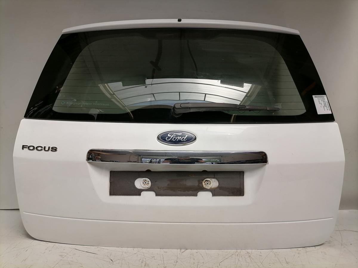 Ford Focus 2 original Heckklappe mit Heckscheibe Kombi Tunier Frost Wei&szlig; Bj.2009